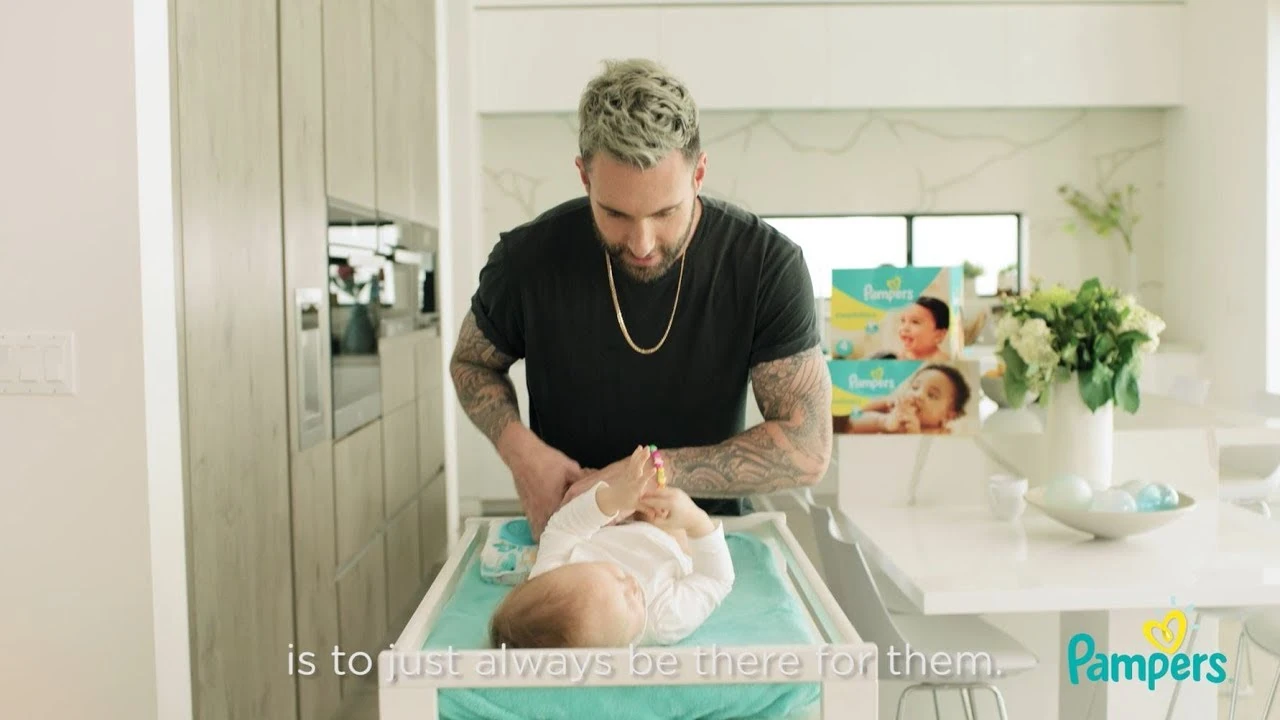 Pampers & Adam Levine encourage dads to share how they Love the Change
